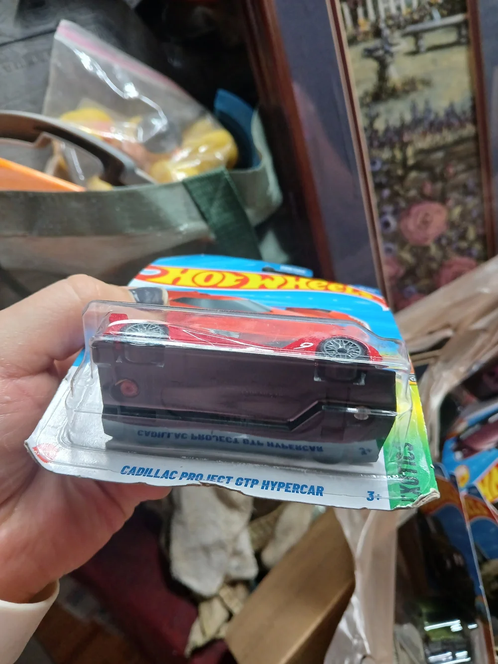 Red Cadillac Project GTP Hypercar from the 2025 Hot Wheels HW Exotics series (nu